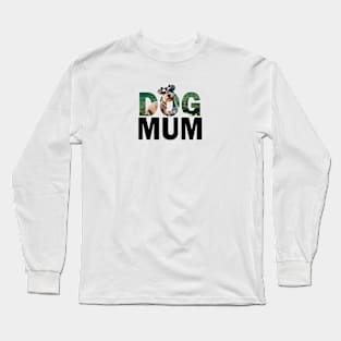 DOG MUM - Schnauzer oil painting word art Long Sleeve T-Shirt